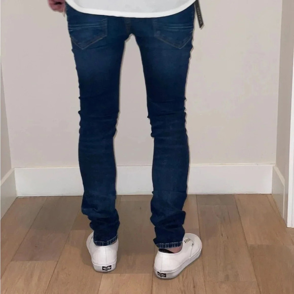 BUFALO JEANS SUPER MAX X CONTRASTED AND DARK DENIM SIZE 29/32 - Picture 2 of 16